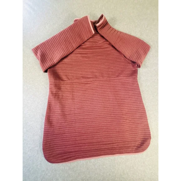 LL Bean Womens Large Pullover Lot 2 Quarter Zip Fleece Outdoor Pink Blue - Picture 3 of 15